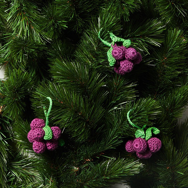 Find Grapes Purple Christmas Decoration - Bonnie & Neil at Bungalow Trading Co.