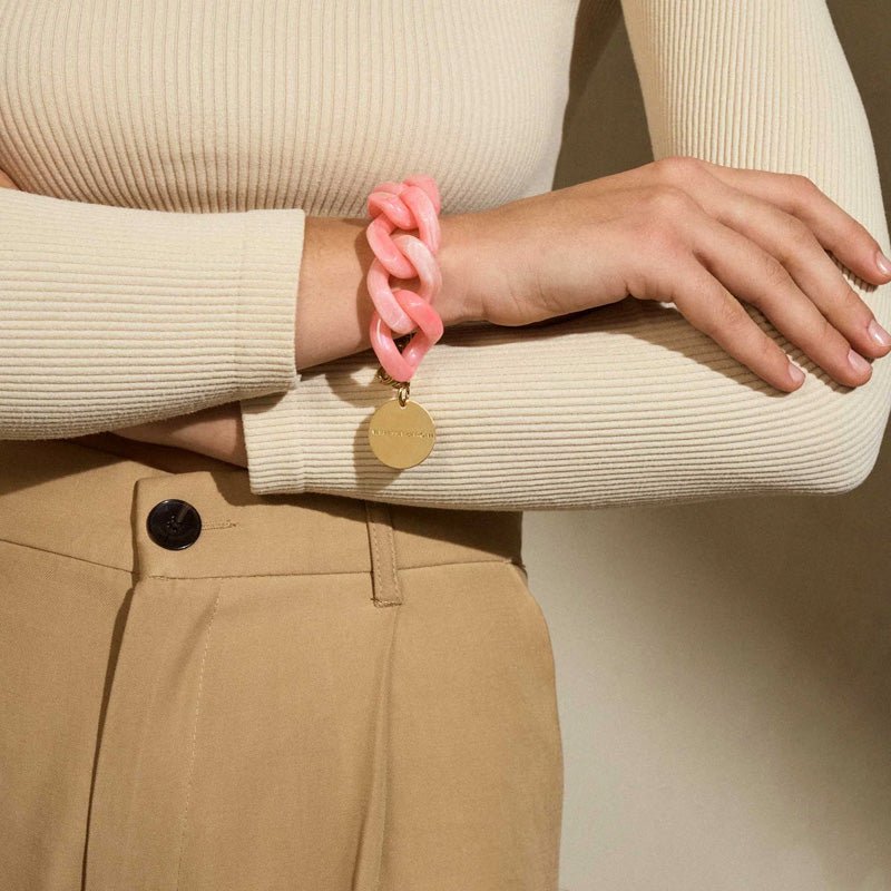 Find Great Bracelet Neon Pink Marble - Vanessa Baroni at Bungalow Trading Co.