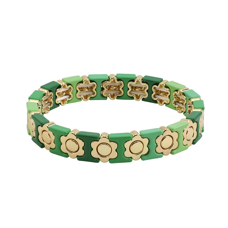 Find Green Fields Daisy Bracelet - Tiger Tree at Bungalow Trading Co.