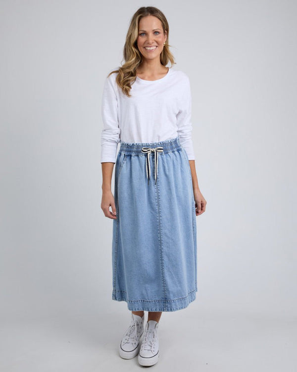 Find Greta Denim Skirt - Elm at Bungalow Trading Co.