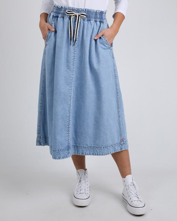 Find Greta Denim Skirt - Elm at Bungalow Trading Co.