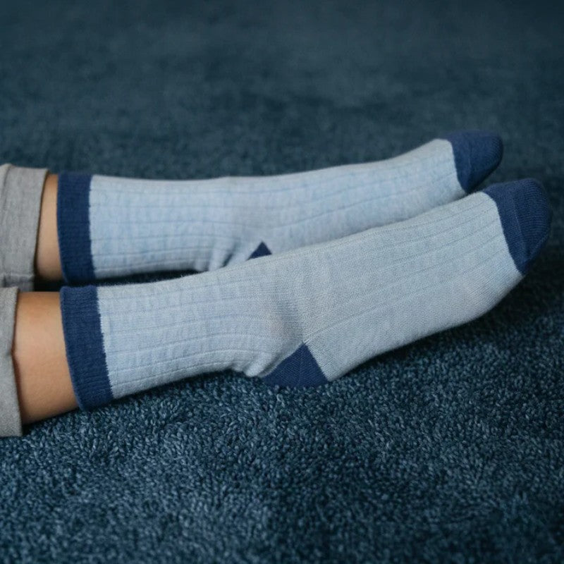 Merino Socks Blue & Sky Blue