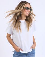 Find Habitat Tee White - Foxwood at Bungalow Trading Co.