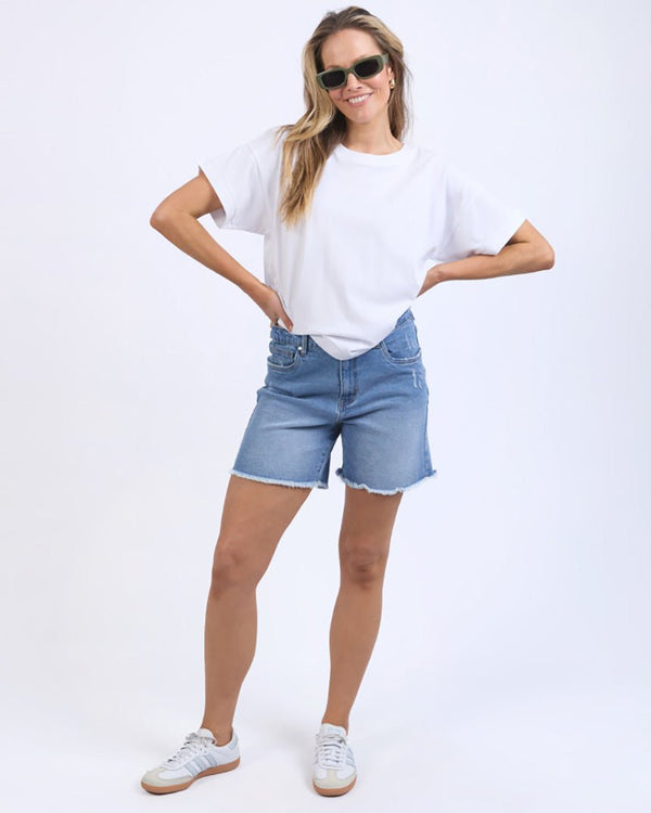 Find Habitat Tee White - Foxwood at Bungalow Trading Co.