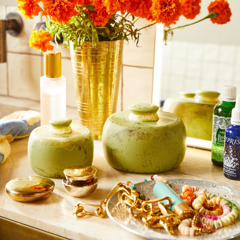 Find Halleck Canister Pistachio - Sage & Clare at Bungalow Trading Co.