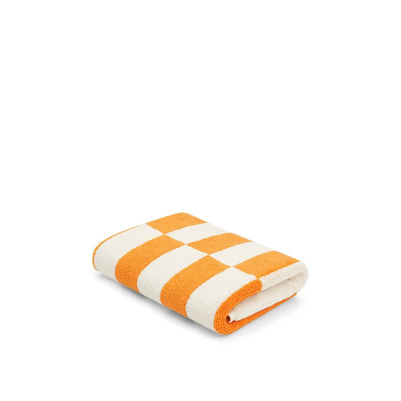 Find Hand Towel Saffron/Ivory Offset - Loop Home at Bungalow Trading Co.