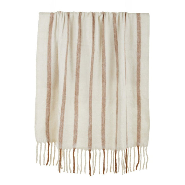 Find Hanna Wool Blend Throw Ivory/Tan - Coast to Coast at Bungalow Trading Co.