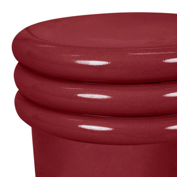 Find Hanson Round Side Table Cherry - Globewest at Bungalow Trading Co.