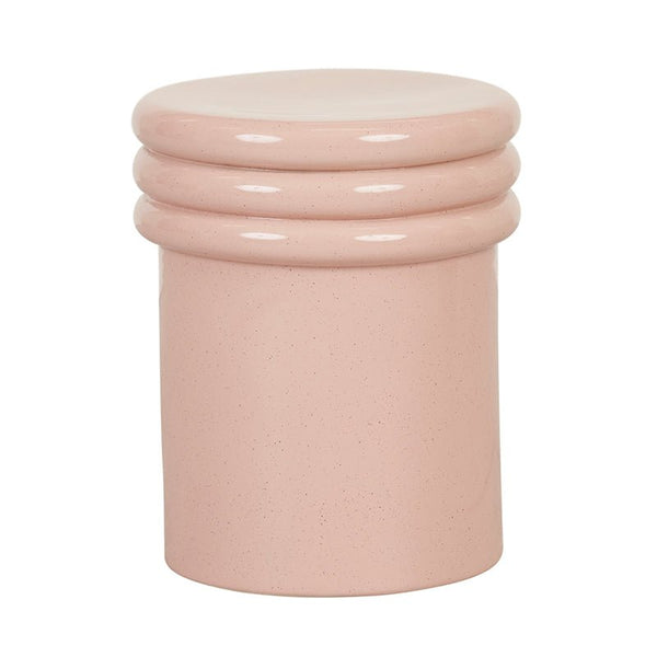 Find Hanson Round Side Table Dusty Rose - Globewest at Bungalow Trading Co.