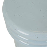 Find Hanson Round Side Table Pale Blue - Globewest at Bungalow Trading Co.