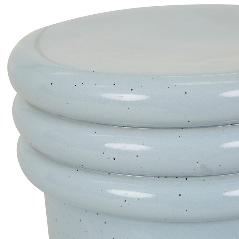 Find Hanson Round Side Table Pale Blue - Globewest at Bungalow Trading Co.