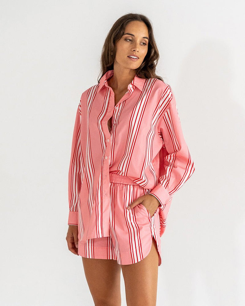 Find Harlem Shirt Candy Stripe - Elms + King at Bungalow Trading Co.