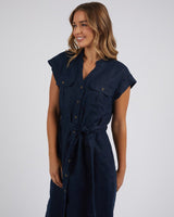 Find Harlow Dress Navy - Foxwood at Bungalow Trading Co.