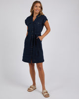 Find Harlow Dress Navy - Foxwood at Bungalow Trading Co.