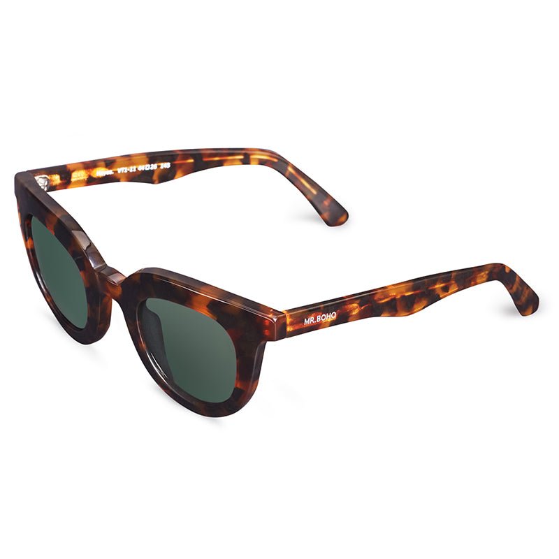 Find Hayes Cheetah Tortoise Sunglasses - Mr Boho at Bungalow Trading Co.