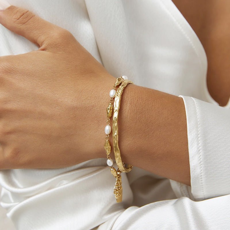 Find Helios Gold Cuff Bracelet - Arms of Eve at Bungalow Trading Co.