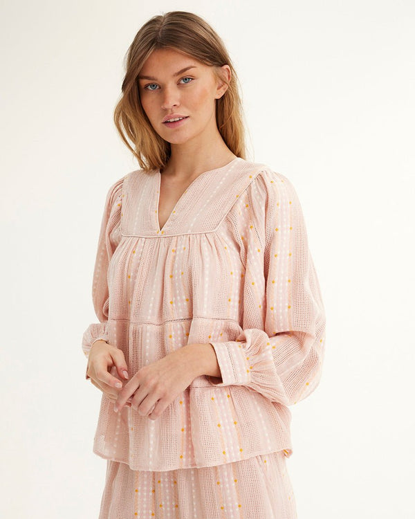 Find Hiba Blouse Soft Rose - Summery Copenhagen at Bungalow Trading Co.