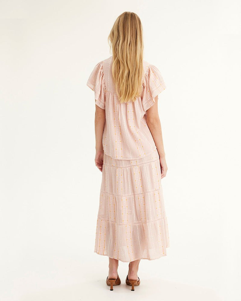 Find Hiba Skirt Soft Rose - Summery Copenhagen at Bungalow Trading Co.