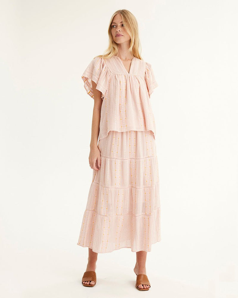 Find Hiba Skirt Soft Rose - Summery Copenhagen at Bungalow Trading Co.