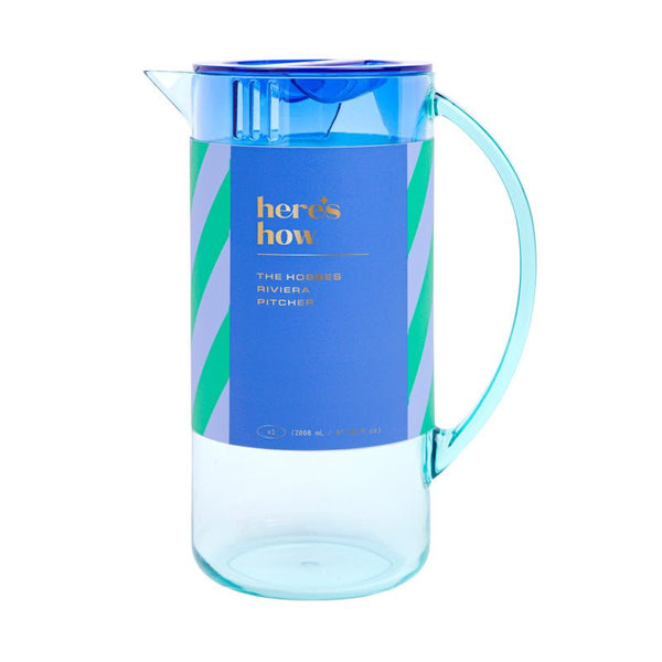 Find Hobbes Pitcher Mint/Cobalt - Designworks at Bungalow Trading Co.