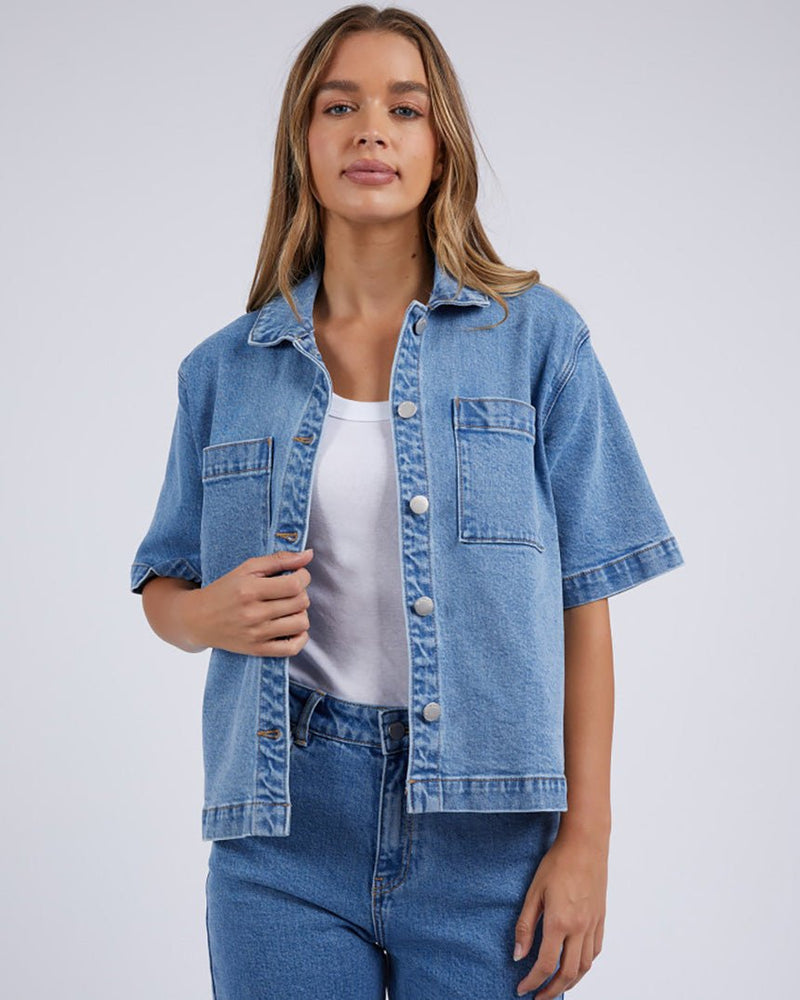 Find Huntleigh Denim Shirt - Foxwood at Bungalow Trading Co.