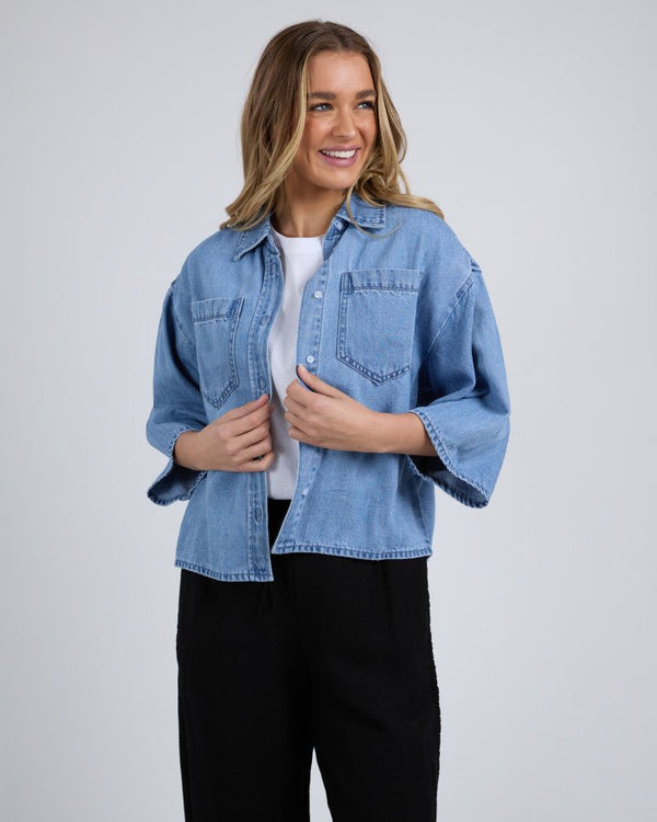 Find Hutton Denim Shirt - Foxwood at Bungalow Trading Co.