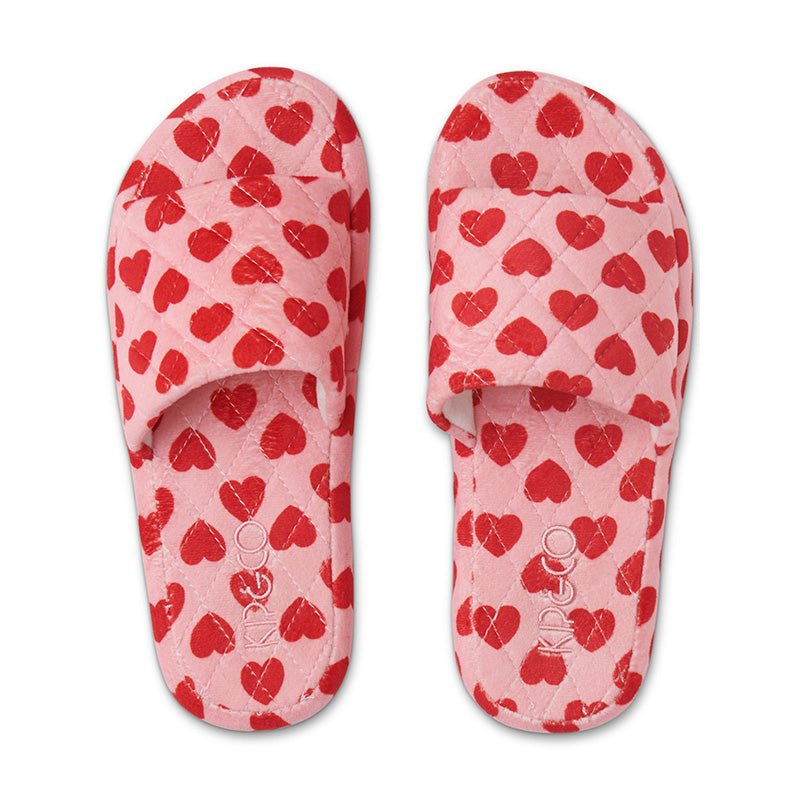 Find I Heart You Quilted Velvet Slipper - Kip & Co at Bungalow Trading Co.