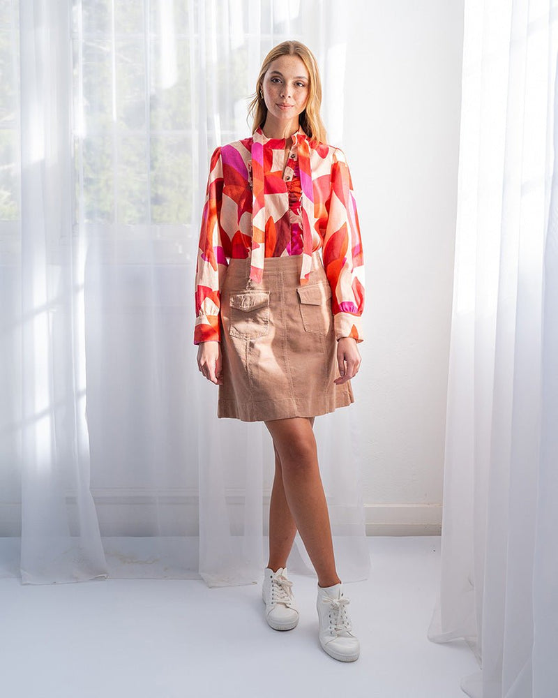 Find Ibiza Blouse Leaf - Elms + King at Bungalow Trading Co.
