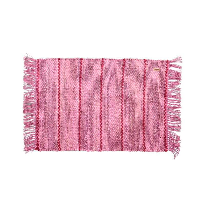 Find Iced Vovo Stripe Jute Floor Mat - Kip & Co at Bungalow Trading Co.