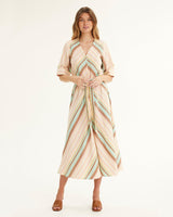 Find Imana Button Dress Ocean Weave - Summery Copenhagen at Bungalow Trading Co.