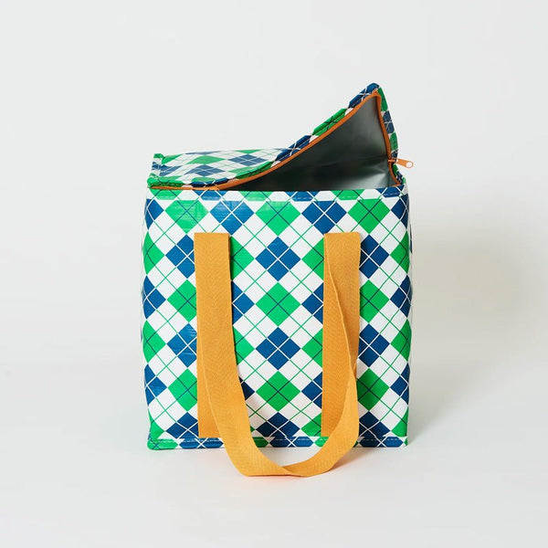 Find Insulated Tote Argyle - Project Ten at Bungalow Trading Co.