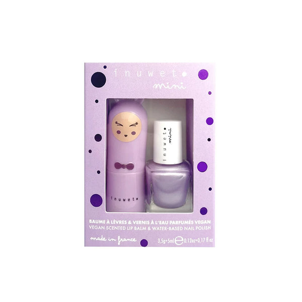 Marshmallow Lip Balm + Blueberry Polish Duo