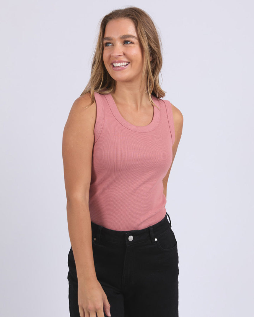 Iris Tank Dusty Rose