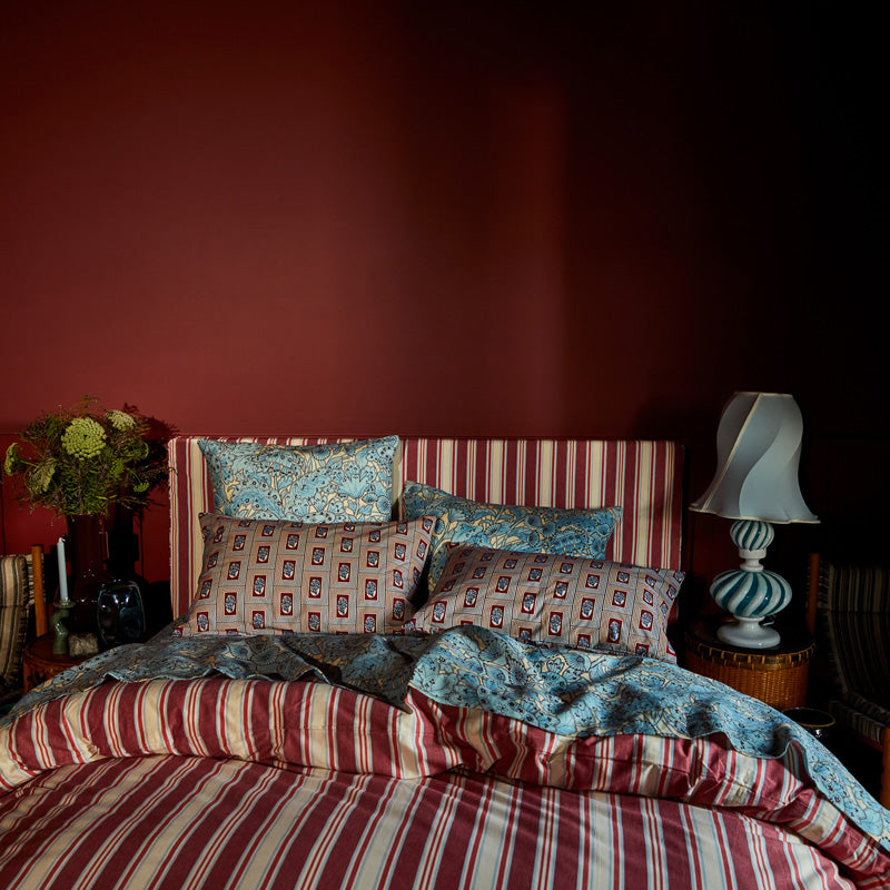 Lucia Linen Pillowcase Set Cerulean