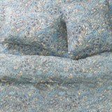 Lucia Linen Quilt Cover Cerulean