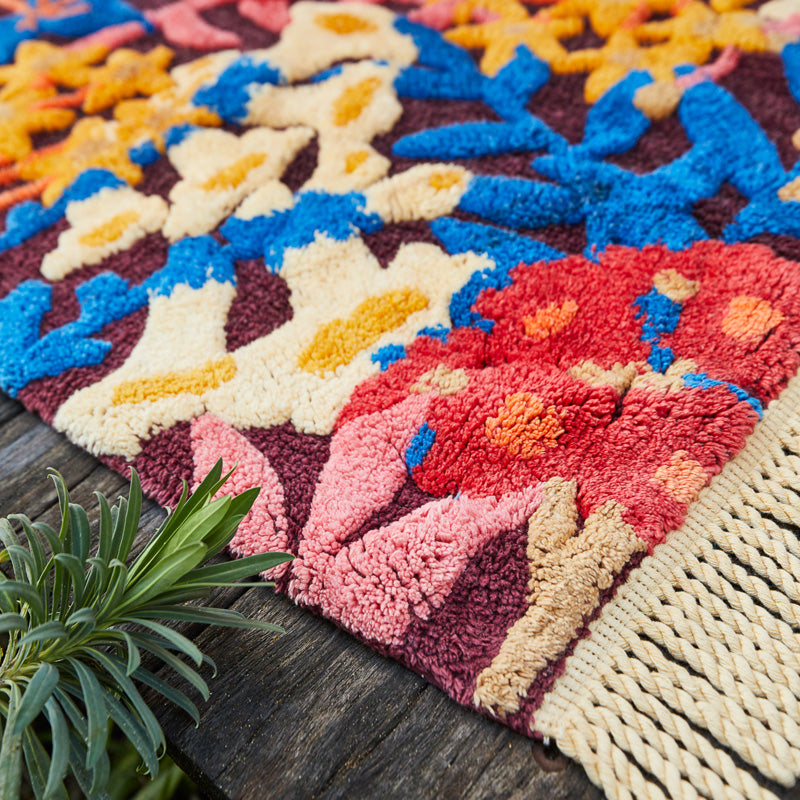 Francesca Bath Mat Garnet