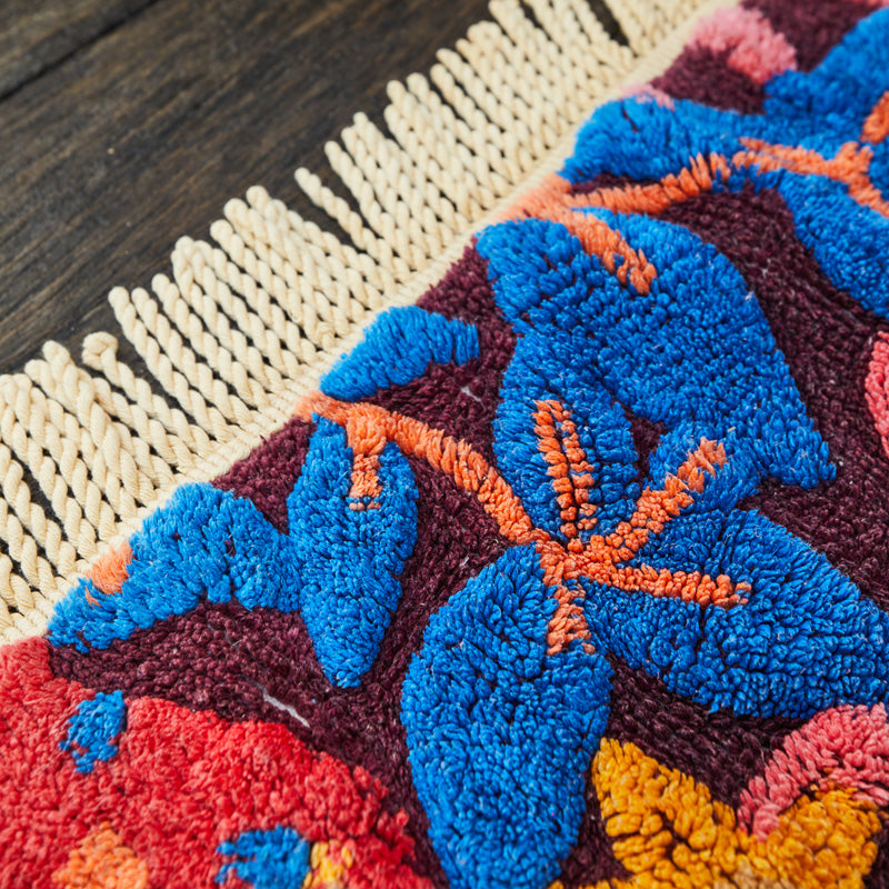 Francesca Bath Mat Garnet