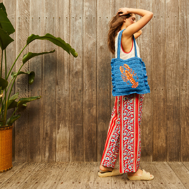 Amelita Crochet Lobster Tote Bag