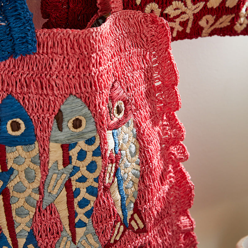 Sandria Crochet Sardines Tote Bag