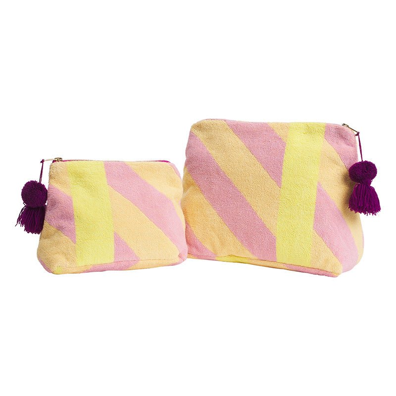 Find Jarita Terry Pouch Mauve Extra Large - Sage & Clare at Bungalow Trading Co.