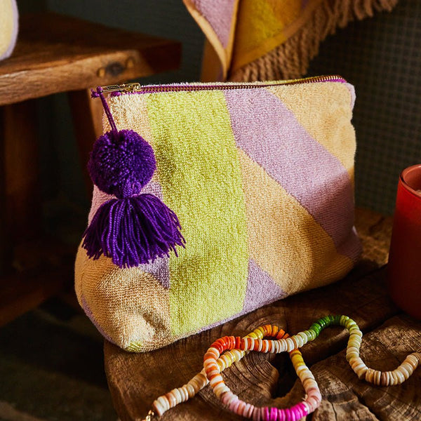 Find Jarita Terry Pouch Mauve Medium - Sage & Clare at Bungalow Trading Co.