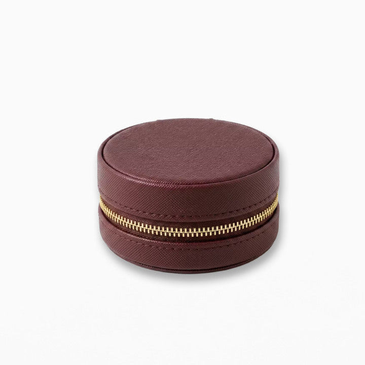 Jewellery Box Dark Cherry Round