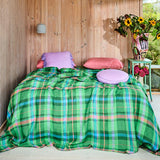 Find Jewel of the Nile Tartan Linen Quilt Cover - Kip & Co at Bungalow Trading Co.