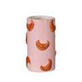 Colette Croissant Vase Pink & Brown