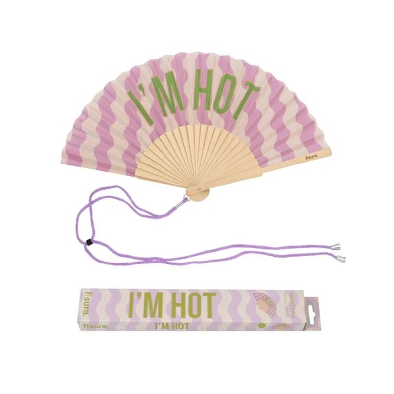 Hand Fan I'm Hot Waves