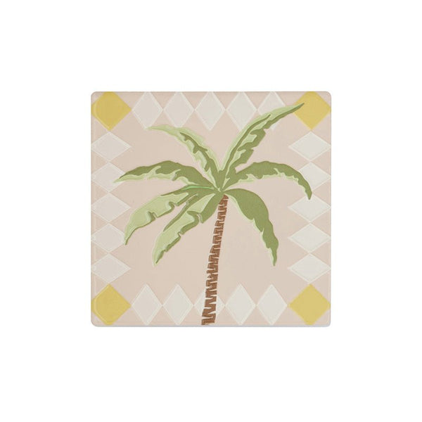 Find Jungle Ceramic Coaster Palm Tree - Coast to Coast at Bungalow Trading Co.