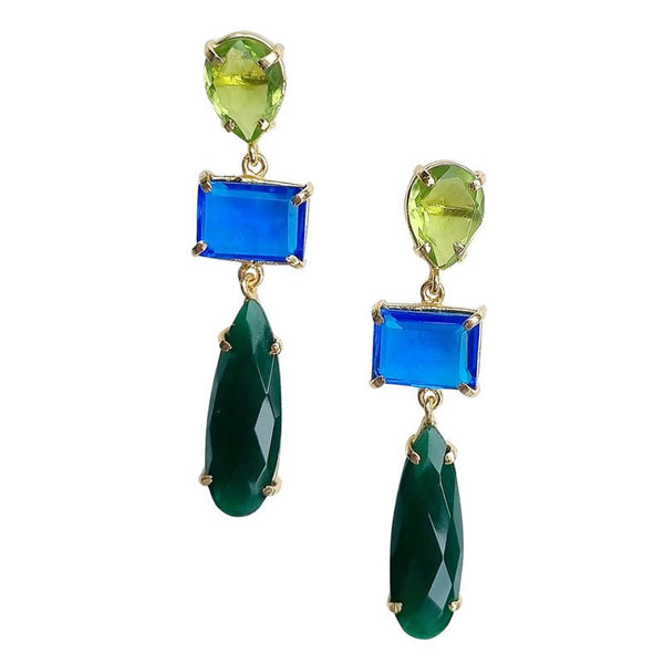 Find Katya Cascading Gem Earring - Zoda at Bungalow Trading Co.