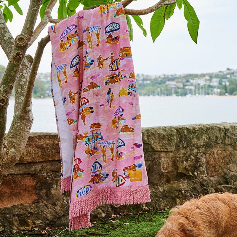 Find Ken Done Beach Days Terry Beach Towel - Kip & Co at Bungalow Trading Co.