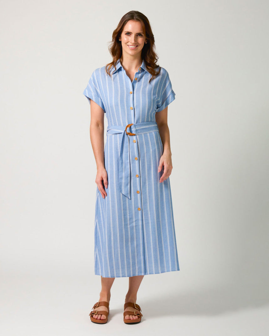 Kinsley Dress Capri Stripe