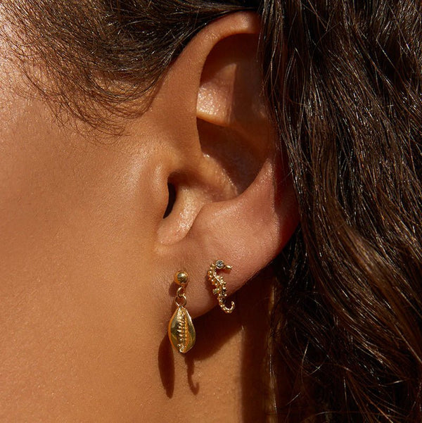 Find Kora Gold Earrings - Arms of Eve at Bungalow Trading Co.